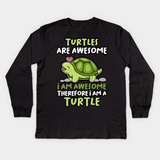 Tortoise Turtle Lover Cool Sea Turtle Gift For Men Women Kids Long Sleeve T-Shirt